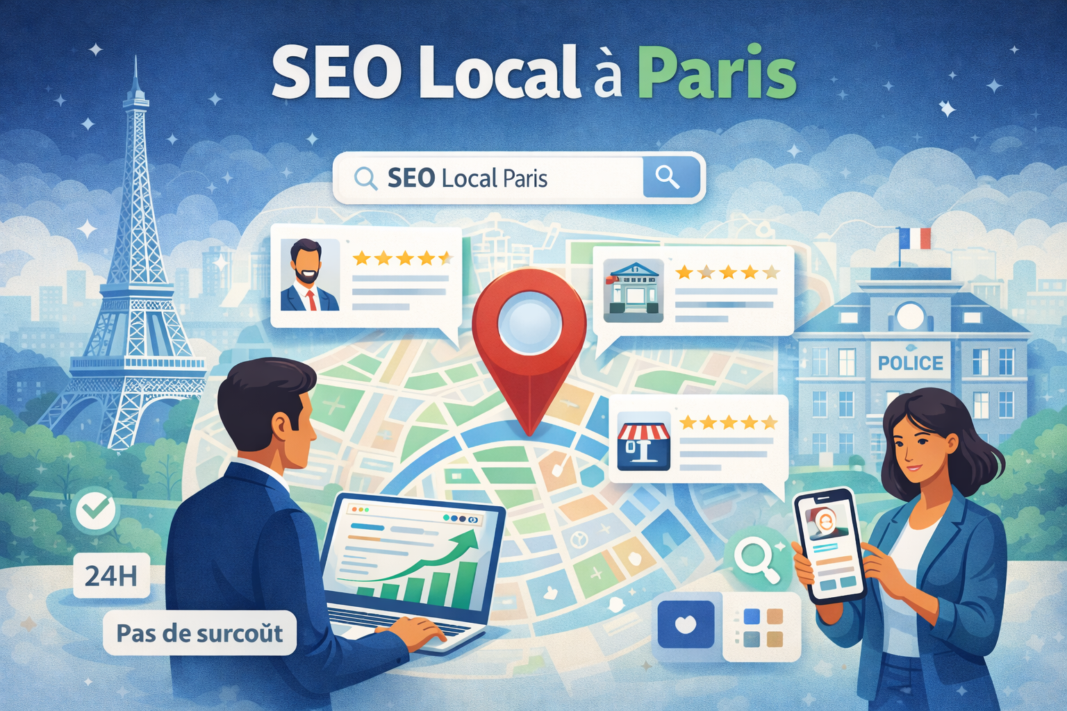 Guide SEO Local Paris - Comment dominer Google Maps